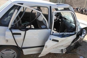تصادف پراید و نیسان در محور کرمانشاه-کوزران/۳ نفر کشته وزخمی شدند