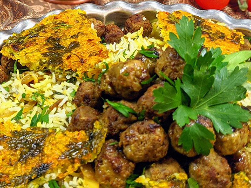 طرز تهیه کلم پلو شیرازی اصیل
